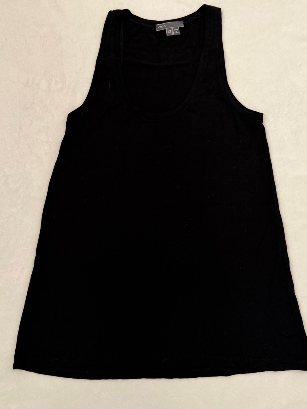 Vince Black Drapey Tank Top